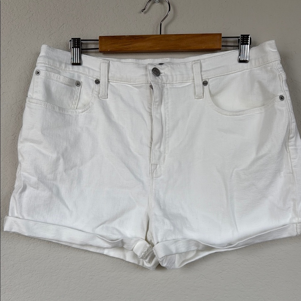 Women's White Denim Shorts